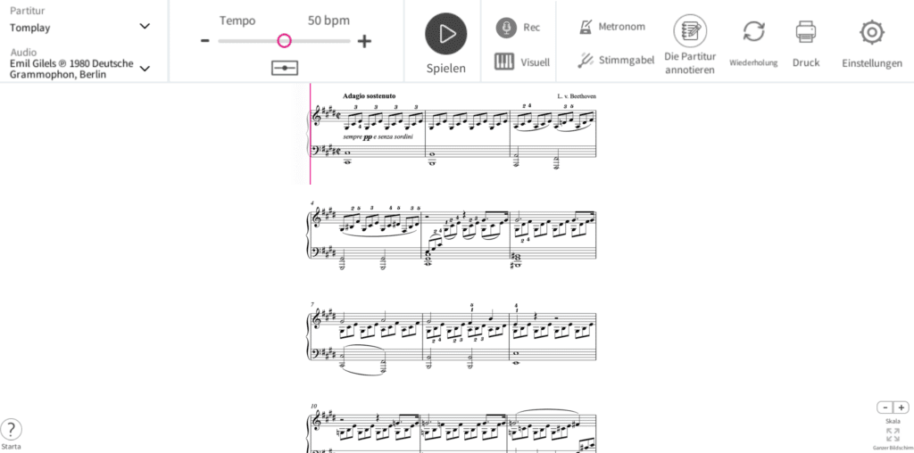 "Mondscheinsonate" Noten (PDF Download) - Hier findest du die besten Seiten